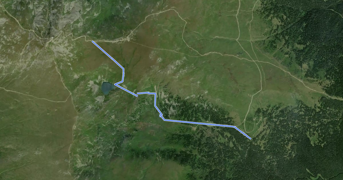 Маршрут Wanderweg 45 на спутниковом снимке
