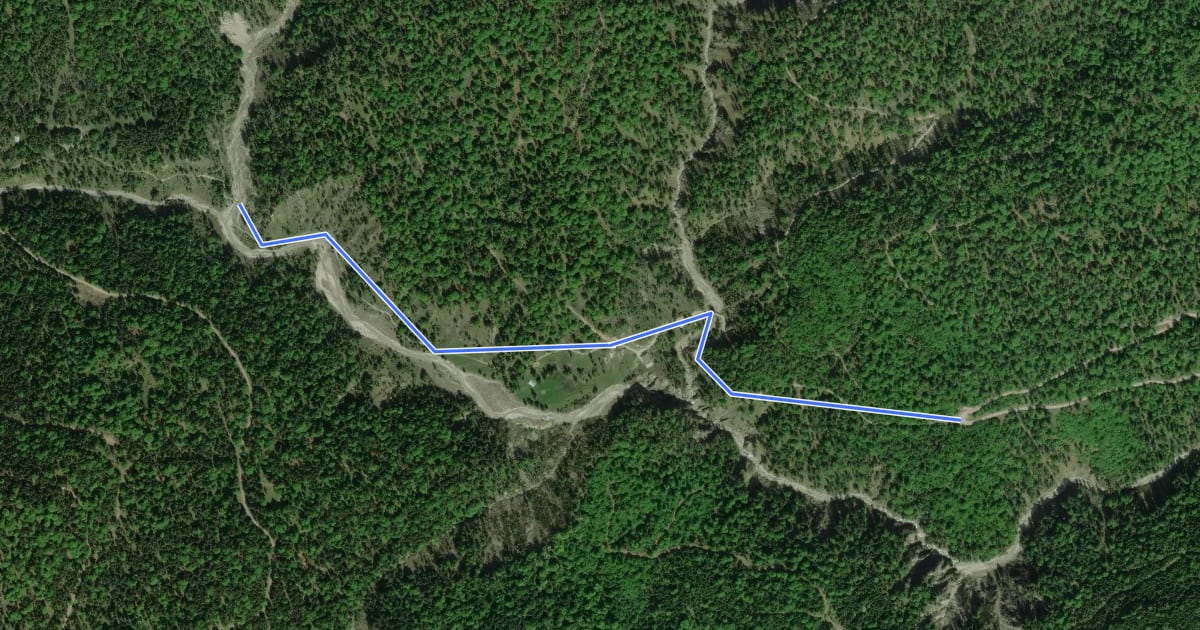 Маршрут Wanderweg 452 (blau) на спутниковом снимке