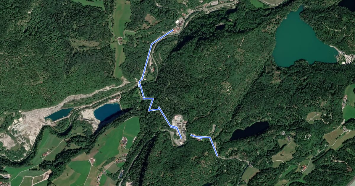 Маршрут Wanderweg 46 - Kiefersfelden на спутниковом снимке