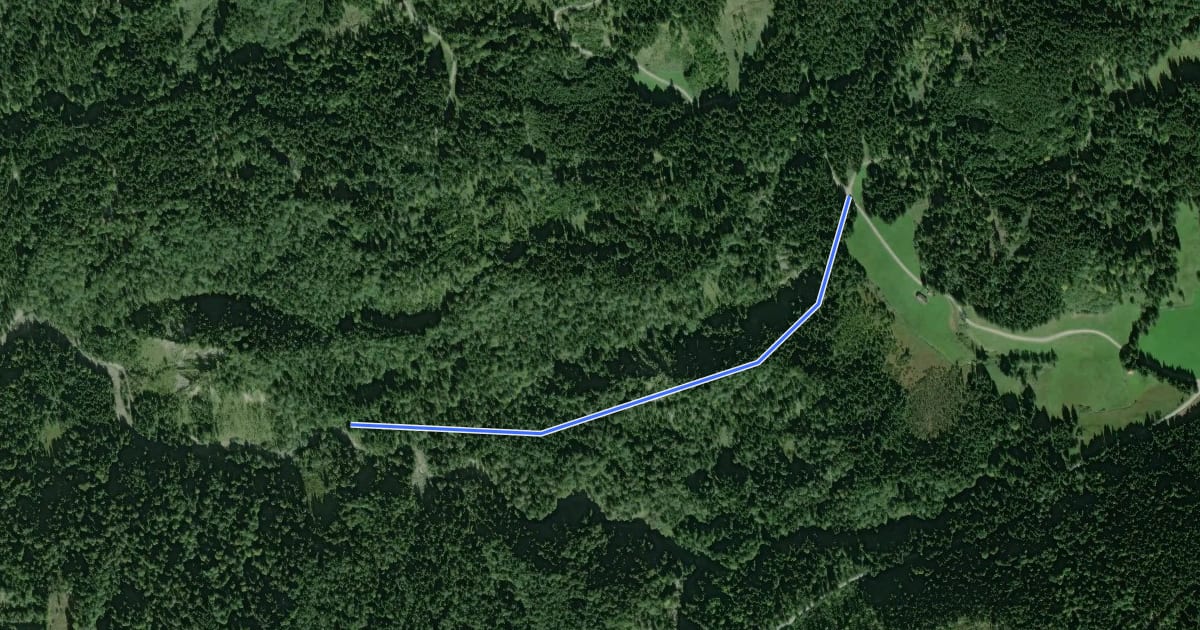 Маршрут Wanderweg 465 - Isarwinkel на спутниковом снимке