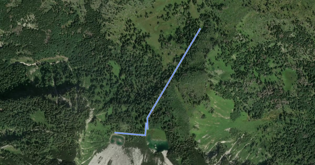 Маршрут Wanderweg 468 на спутниковом снимке