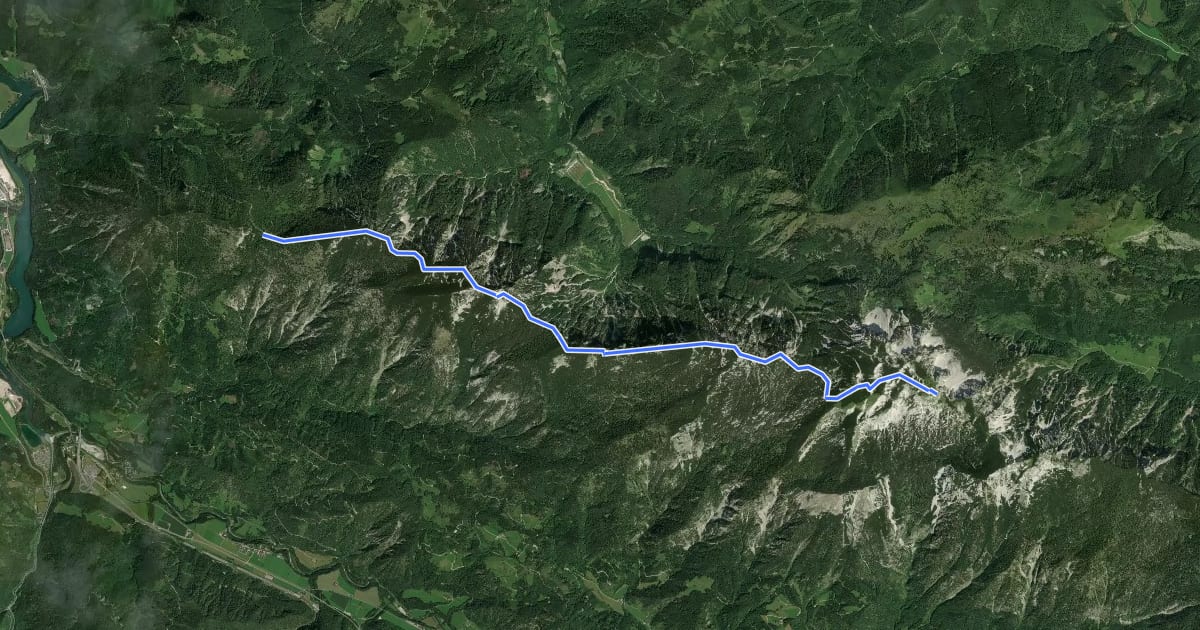 Маршрут Wanderweg 469 на спутниковом снимке