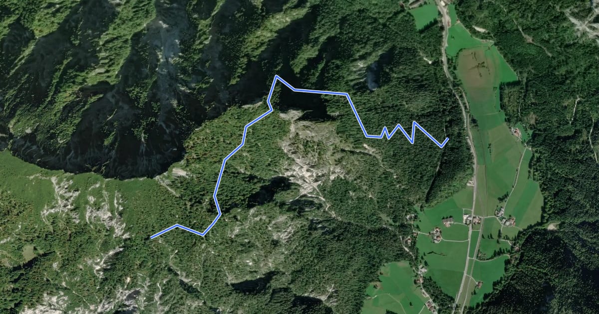 Маршрут Wanderweg 469 на спутниковом снимке