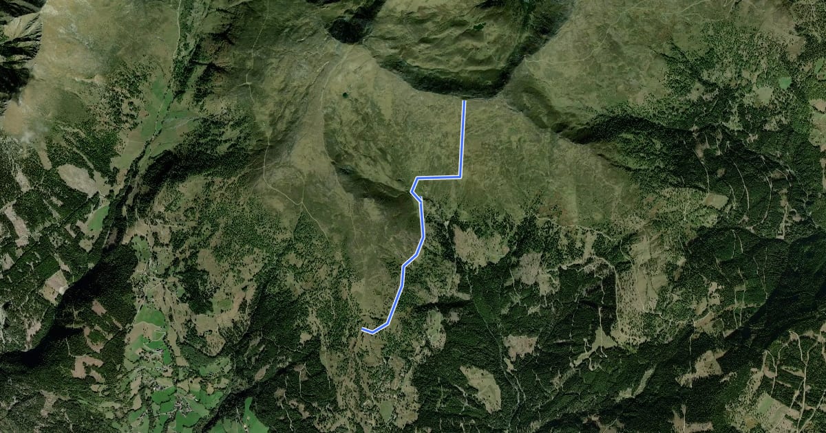Маршрут Wanderweg 47 на спутниковом снимке