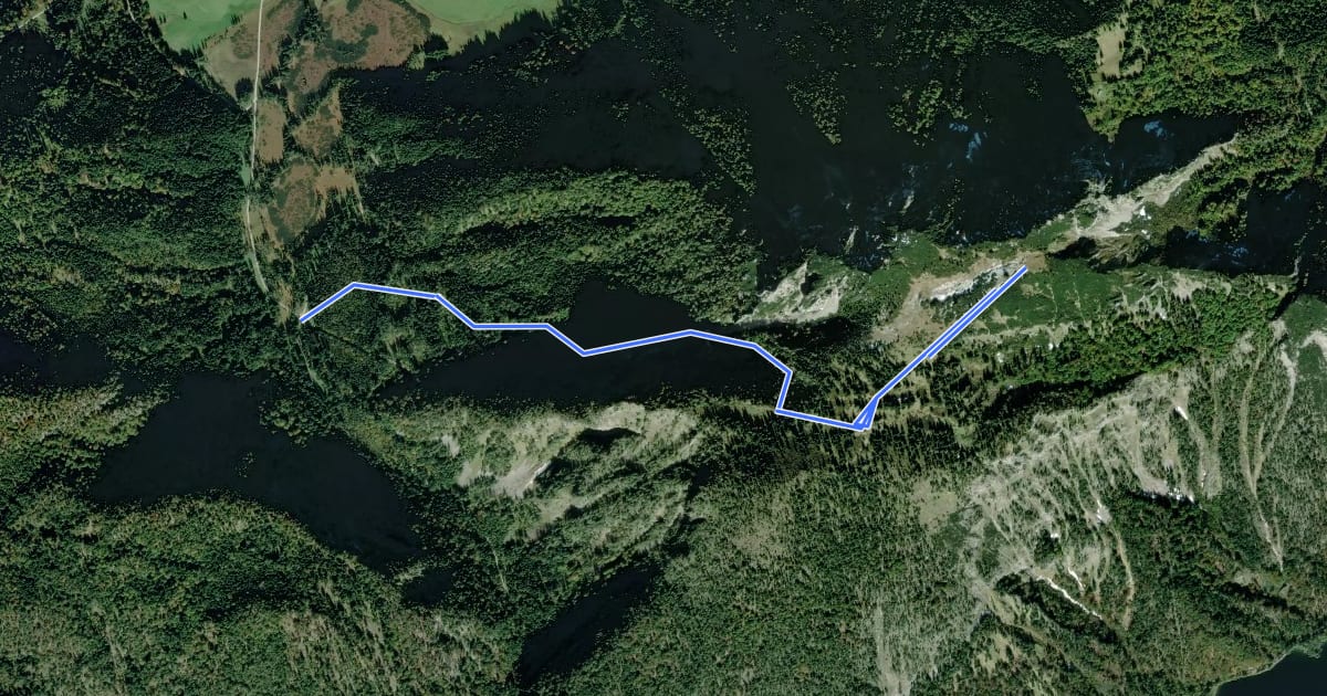 Маршрут Wanderweg 47 - Ruhpolding на спутниковом снимке