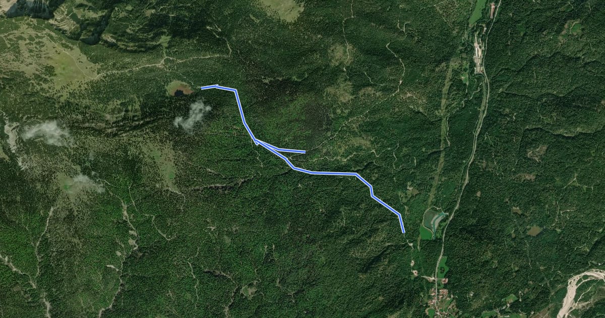 Маршрут Wanderweg 471 (blau) на спутниковом снимке