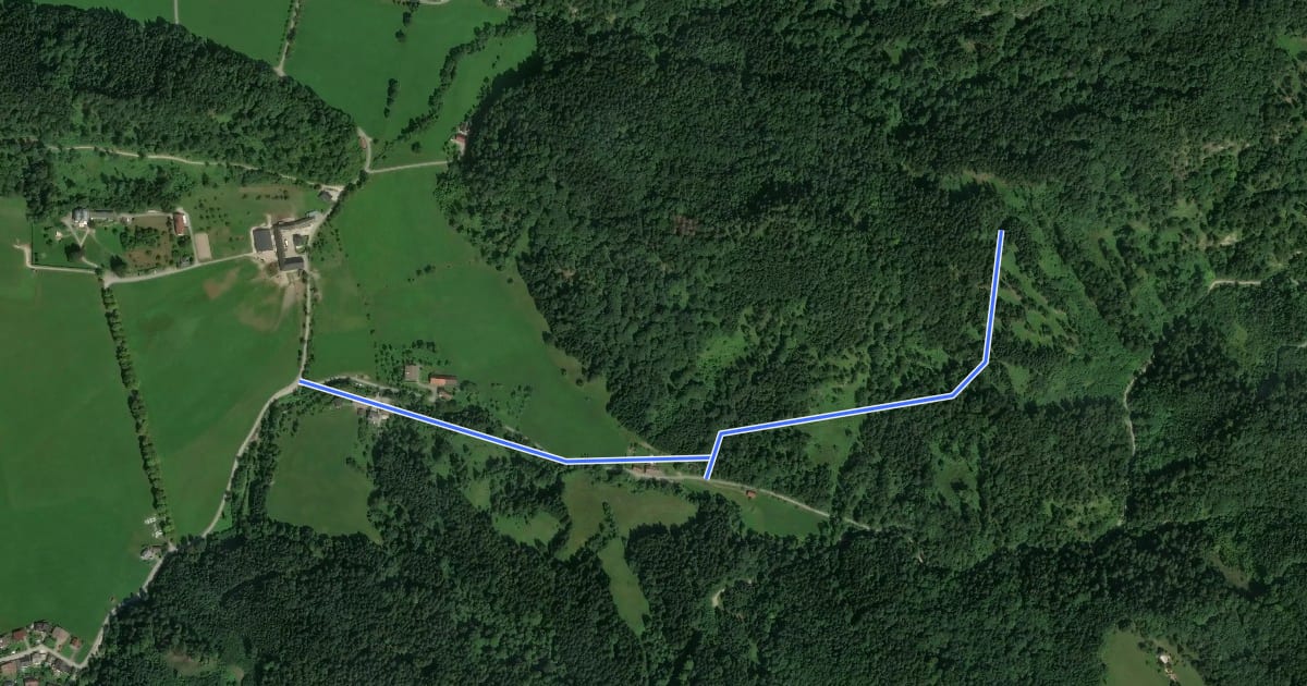Маршрут Wanderweg 472a на спутниковом снимке