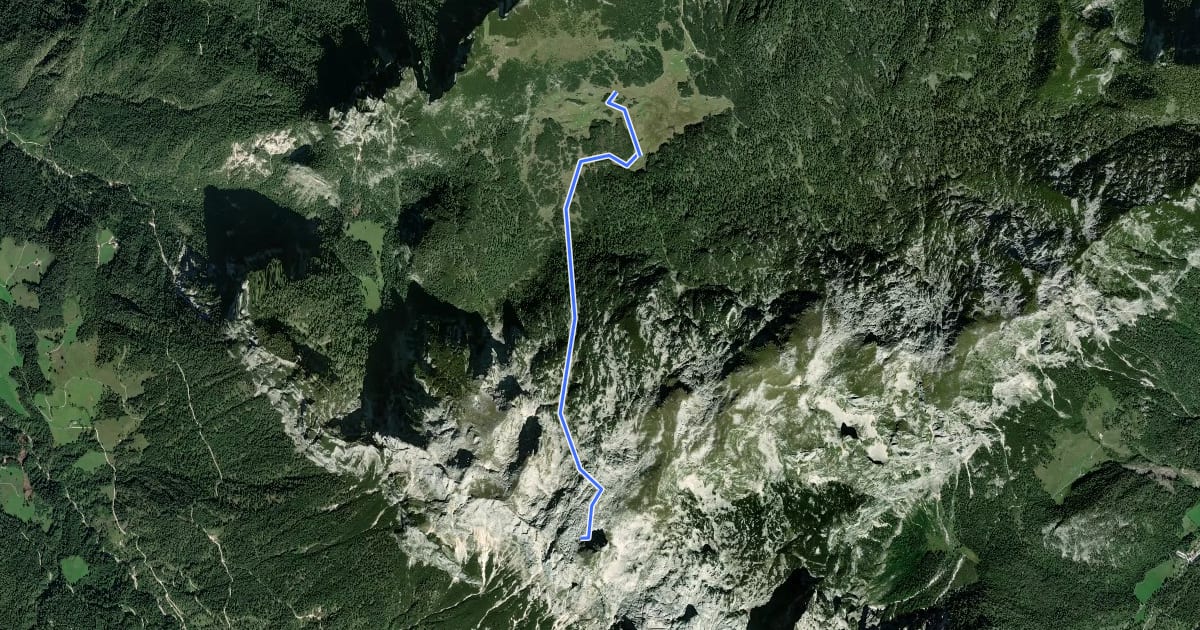 Маршрут Wanderweg 473 на спутниковом снимке