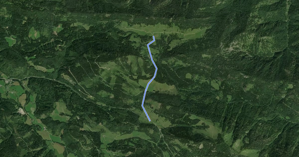 Маршрут Wanderweg 475b на спутниковом снимке