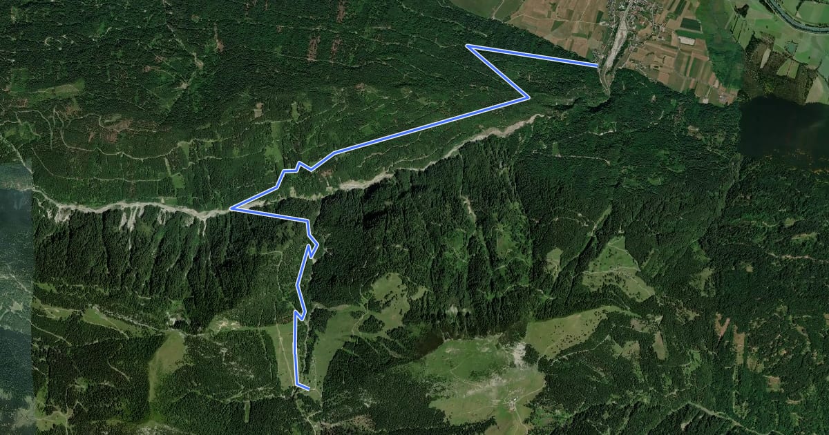 Маршрут Wanderweg 479 на спутниковом снимке