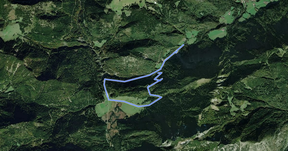 Маршрут Wanderweg 48 - Bergwalderlebnispfad на спутниковом снимке