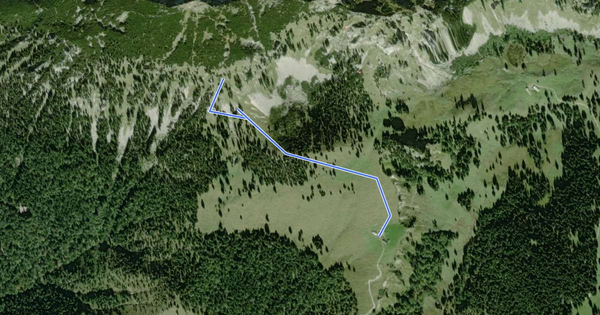 Маршрут Wanderweg 480 - Isarwinkel на спутниковом снимке