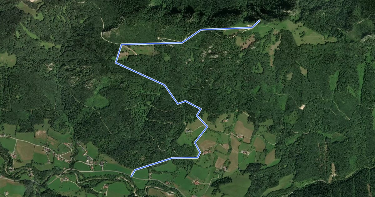 Маршрут Wanderweg 482 на спутниковом снимке