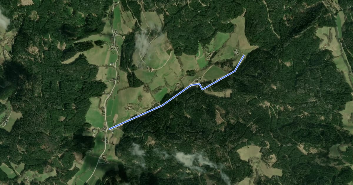 Маршрут Wanderweg 482 на спутниковом снимке