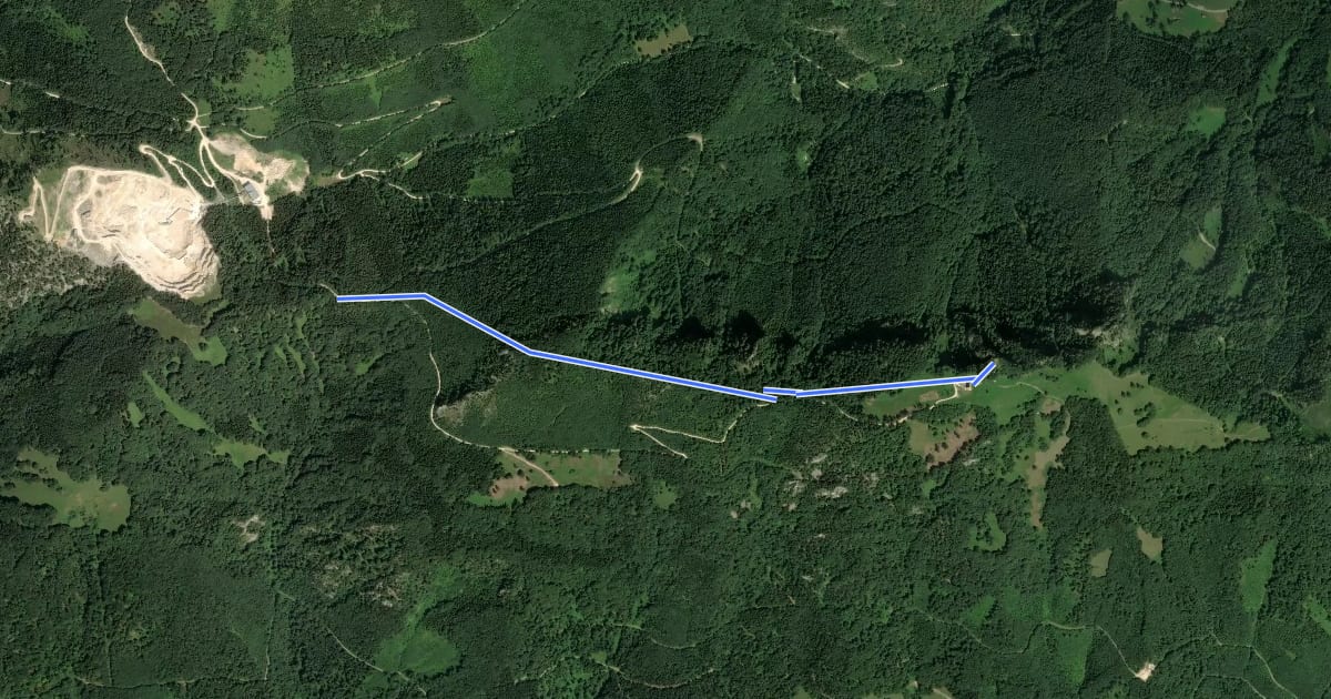 Маршрут Wanderweg 483 на спутниковом снимке