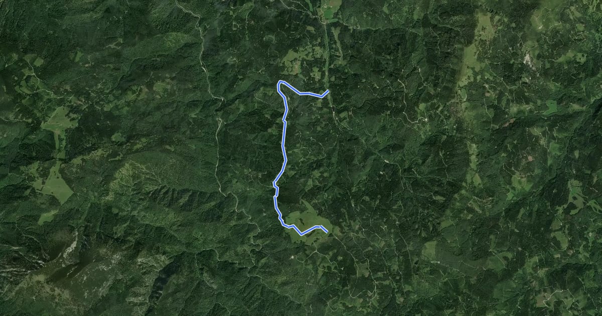 Маршрут Wanderweg 488 на спутниковом снимке