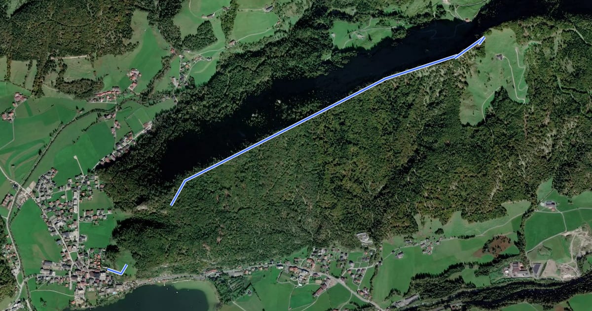 Маршрут Wanderweg 49 - Kaiserwinkl на спутниковом снимке