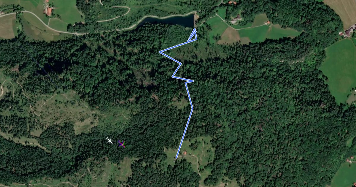 Маршрут Wanderweg 4a - Oberaudorf на спутниковом снимке