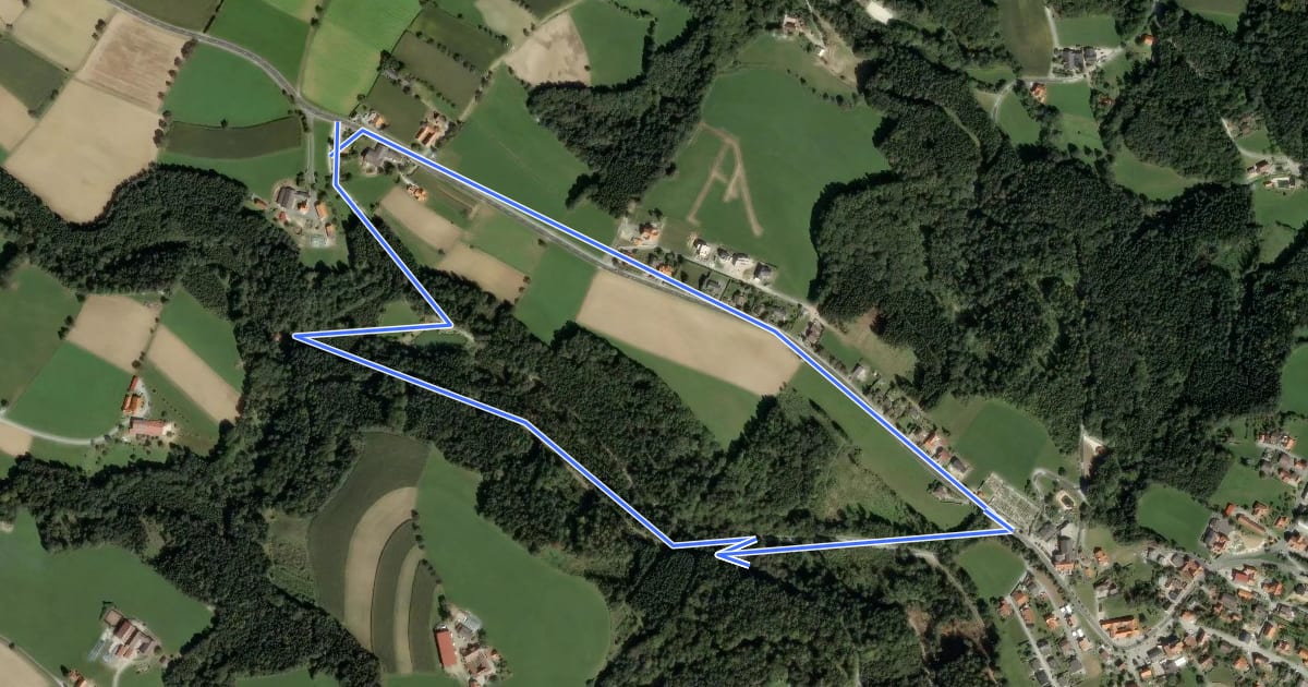 Маршрут Wanderweg 5 на спутниковом снимке