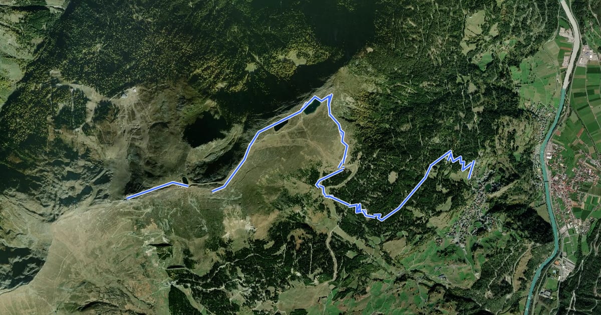 Маршрут Wanderweg 5 на спутниковом снимке