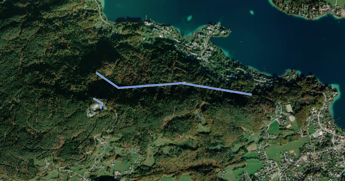 Маршрут Wanderweg 5 на спутниковом снимке
