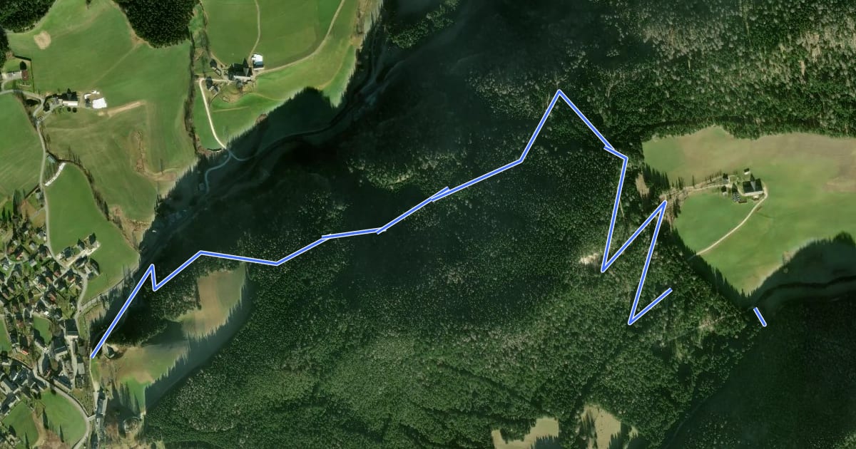 Маршрут Wanderweg 5 на спутниковом снимке