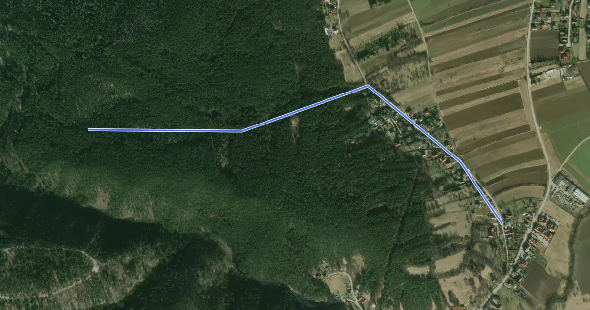 Маршрут Wanderweg 5 (Alternativ-Teilstrecke zu Rundweg 4) на спутниковом снимке