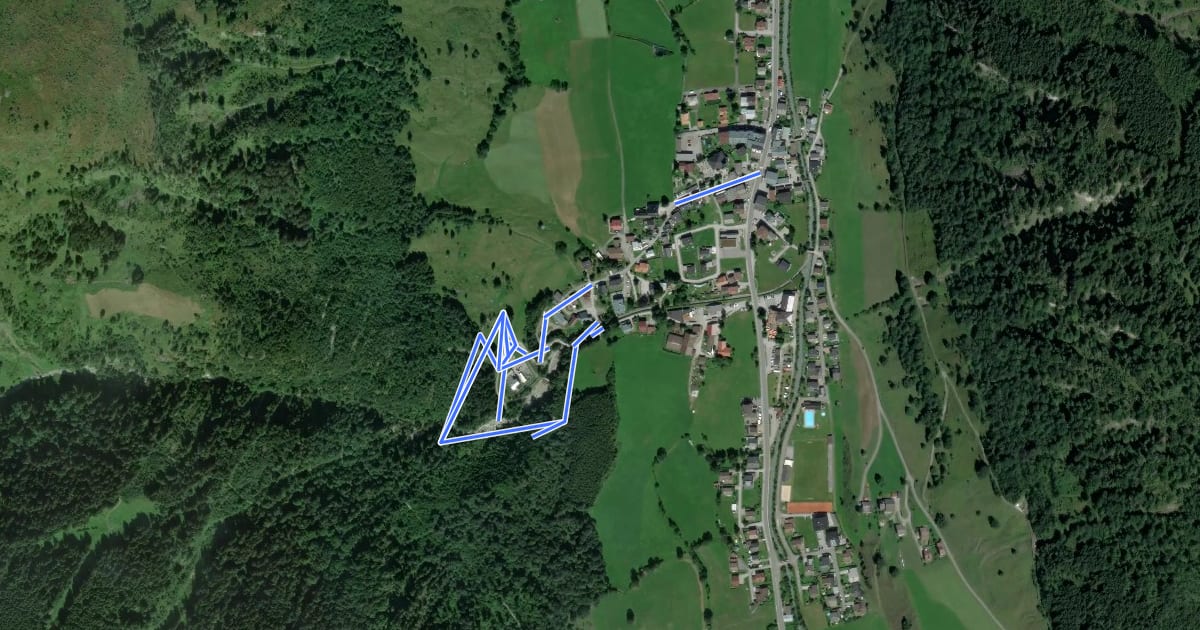 Маршрут Wanderweg 5 (Nepomuks Wasserfallrundweg) на спутниковом снимке