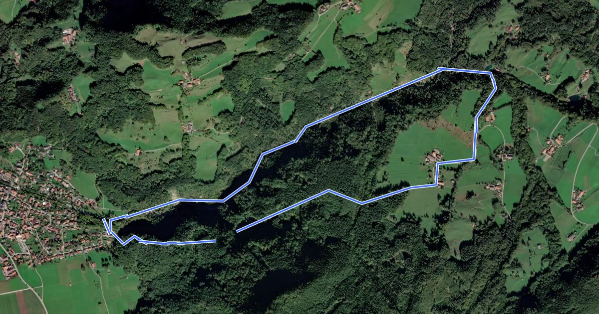 Маршрут Wanderweg 5 - Nußdorf на спутниковом снимке