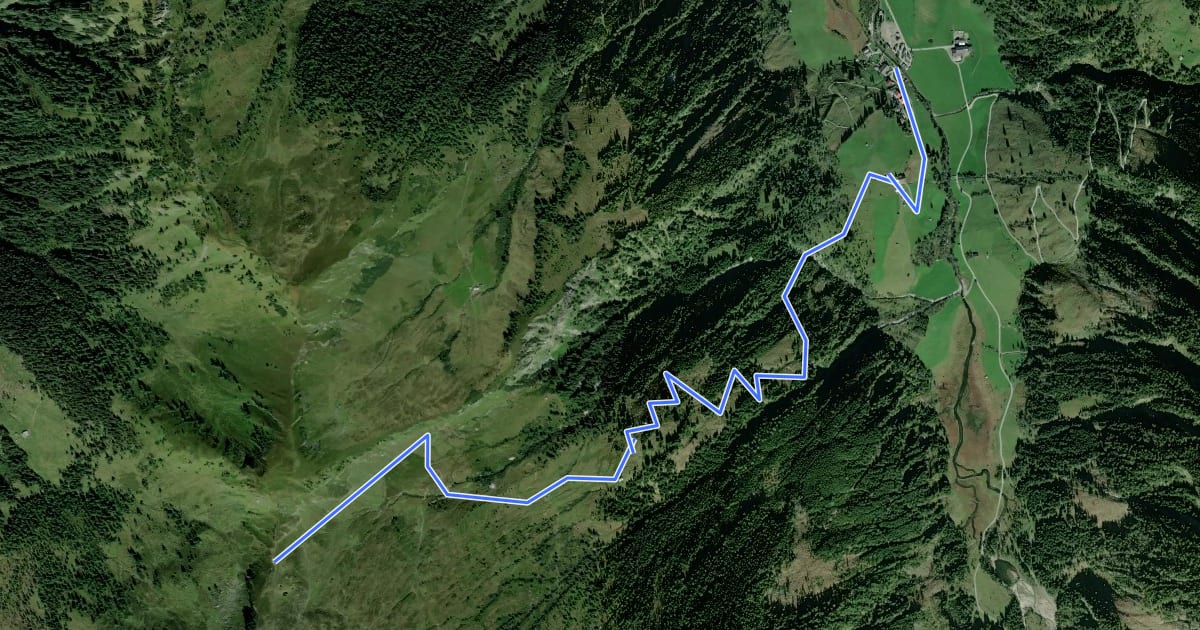 Маршрут Wanderweg 50 на спутниковом снимке