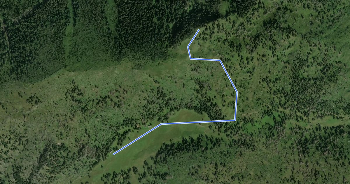 Маршрут Wanderweg 51 на спутниковом снимке