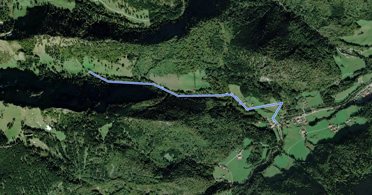 Маршрут Wanderweg 51 - Brand - Nesslauer Alm на спутниковом снимке