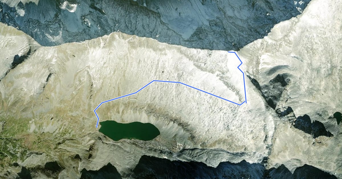 Маршрут Wanderweg 534 на спутниковом снимке