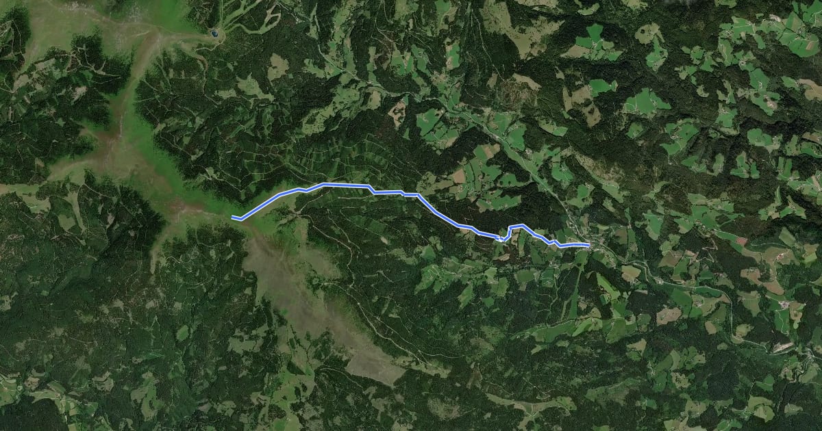 Маршрут Wanderweg 540 на спутниковом снимке