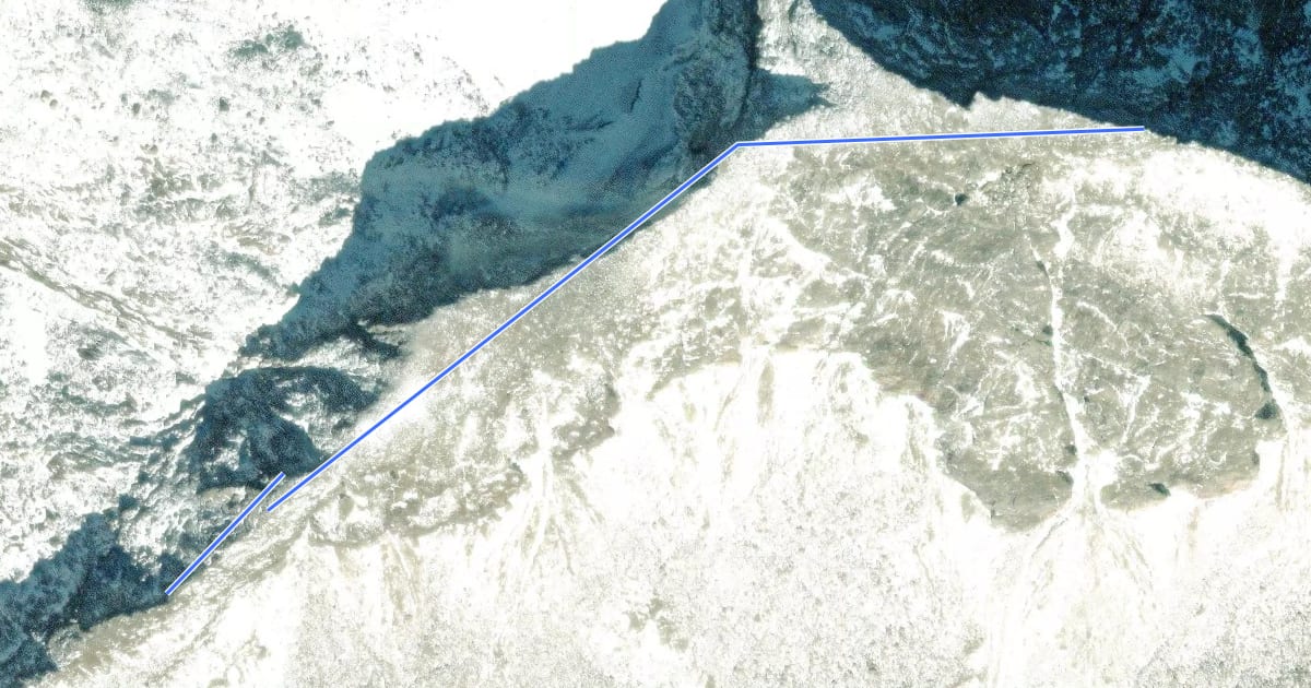 Маршрут Wanderweg 548 на спутниковом снимке
