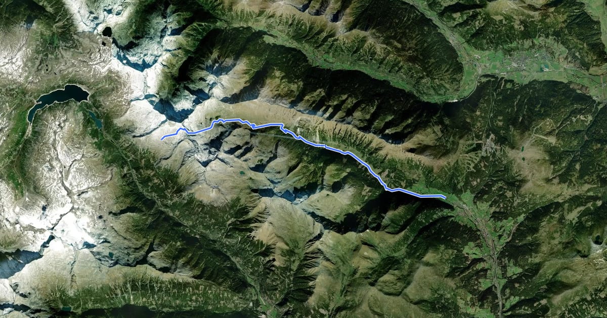 Маршрут Wanderweg 549 на спутниковом снимке