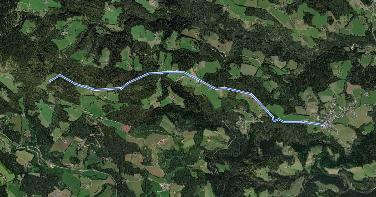 Маршрут Wanderweg 550 на спутниковом снимке