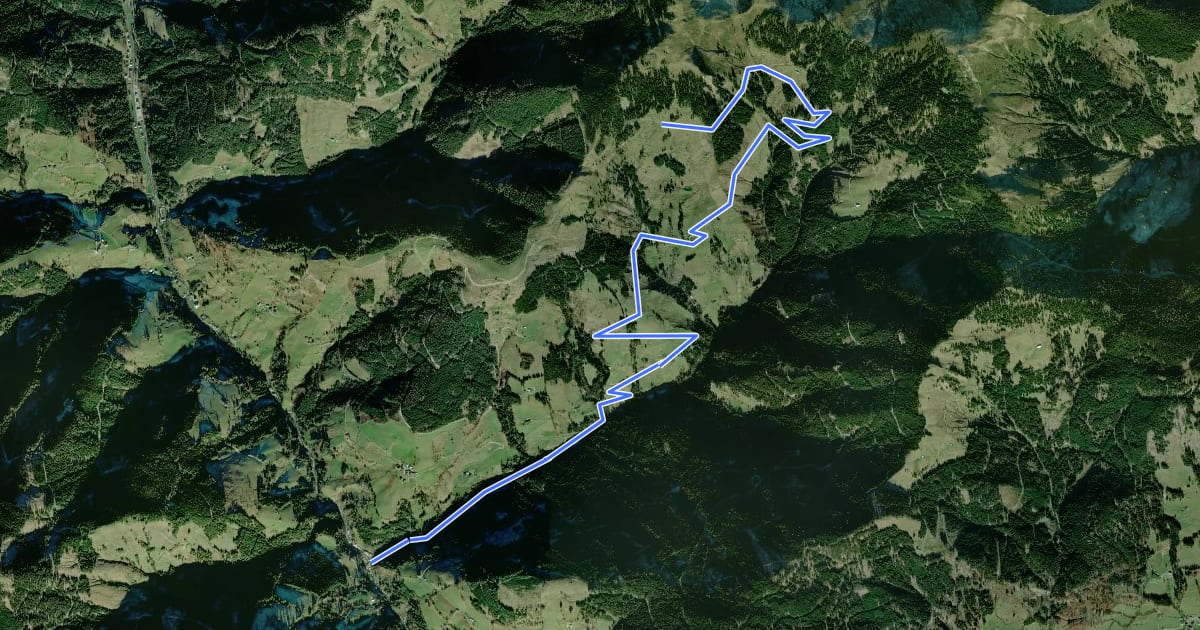 Маршрут Wanderweg 56 на спутниковом снимке
