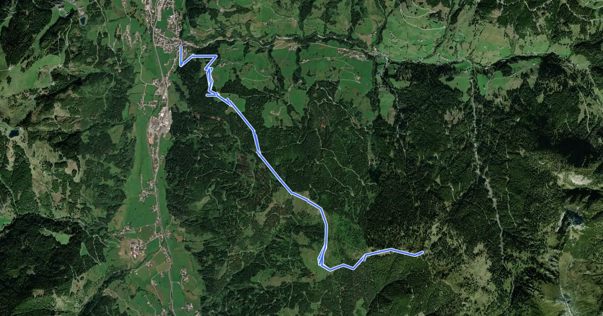 Маршрут Wanderweg 56 на спутниковом снимке