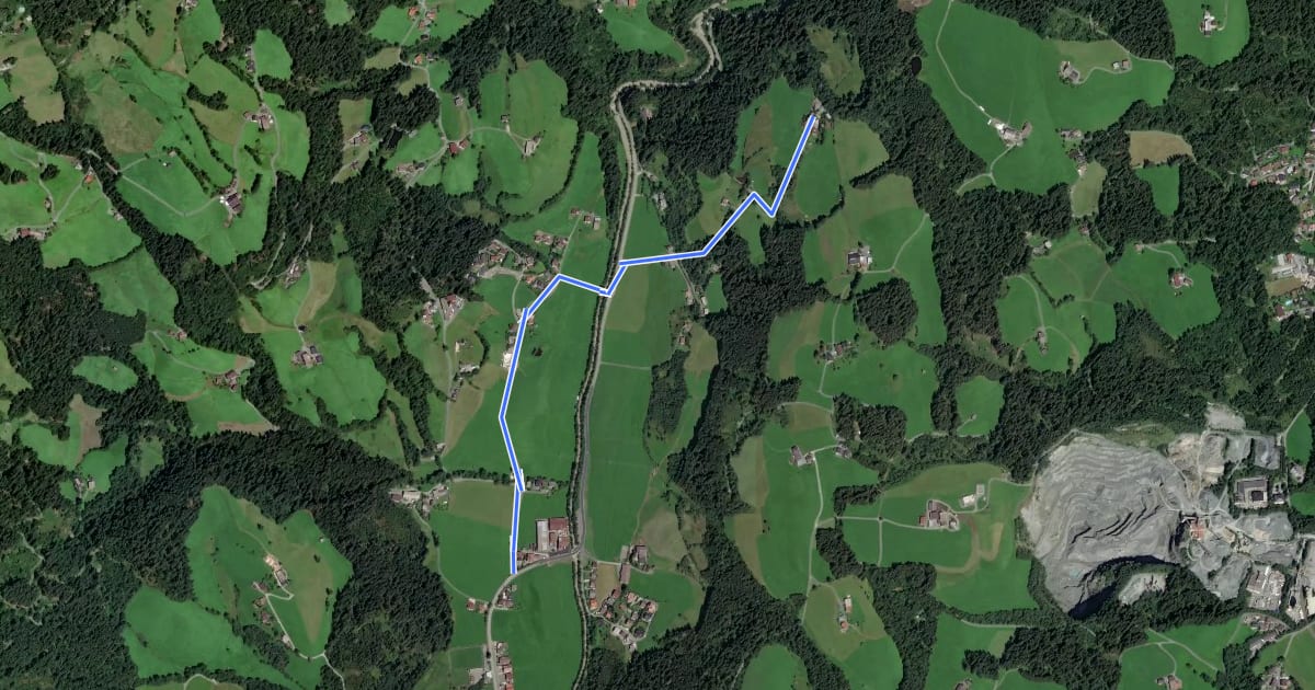 Маршрут Wanderweg 56 - Kitzbühel на спутниковом снимке