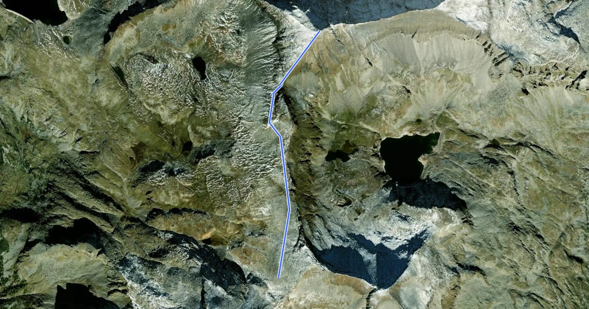 Маршрут Wanderweg 562 на спутниковом снимке