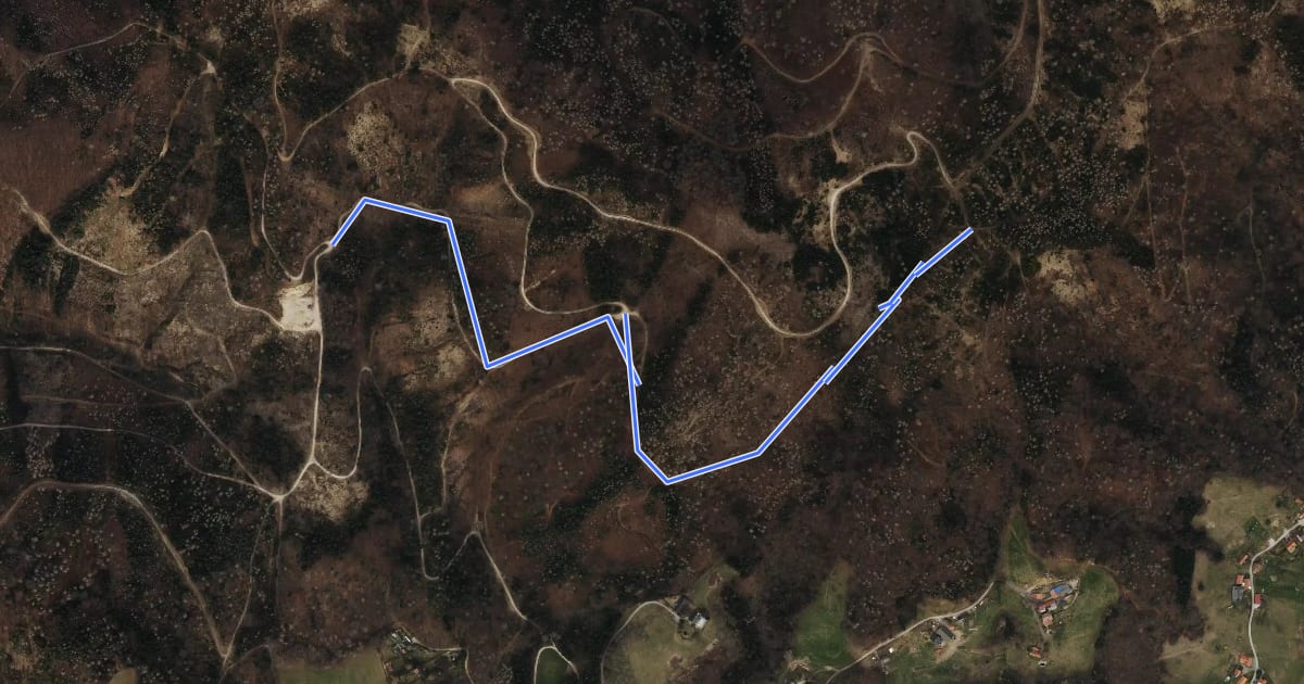 Маршрут Wanderweg 563a на спутниковом снимке