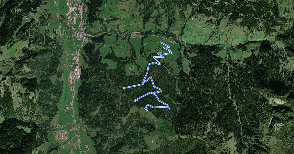 Маршрут Wanderweg 56a на спутниковом снимке