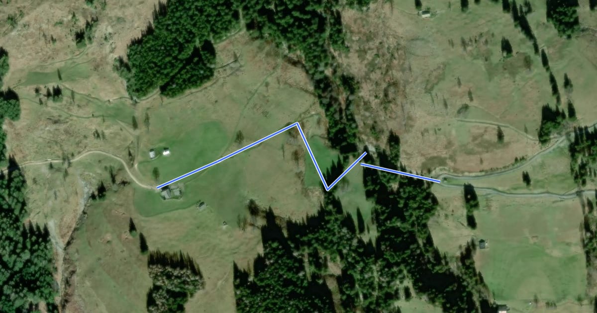 Маршрут Wanderweg 56b на спутниковом снимке