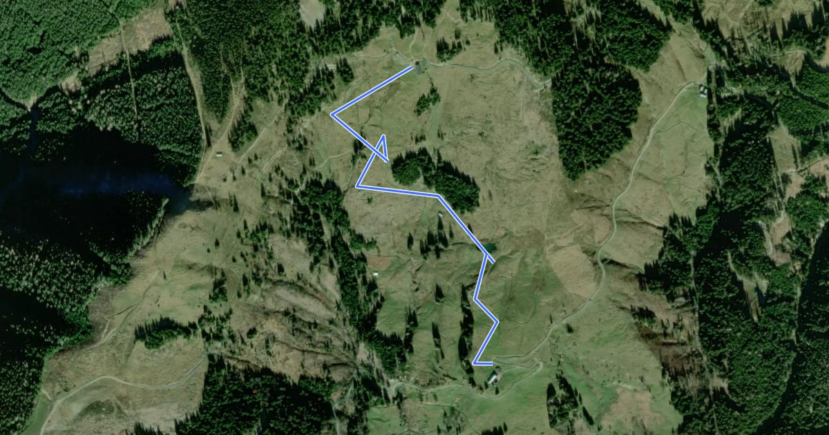 Маршрут Wanderweg 56c на спутниковом снимке