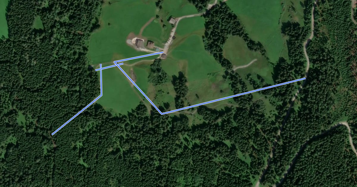 Маршрут Wanderweg 56c на спутниковом снимке