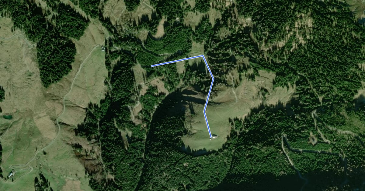 Маршрут Wanderweg 56d на спутниковом снимке