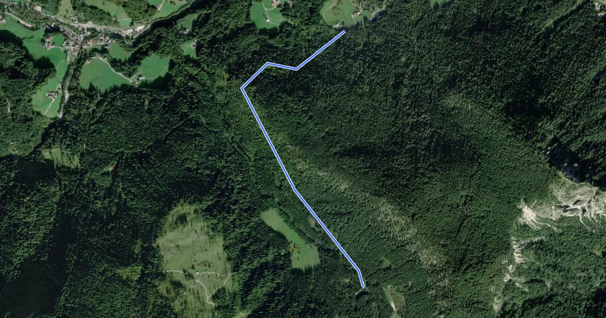 Маршрут Wanderweg 57 на спутниковом снимке