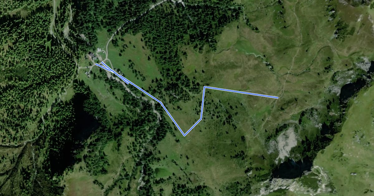 Маршрут Wanderweg 57b на спутниковом снимке