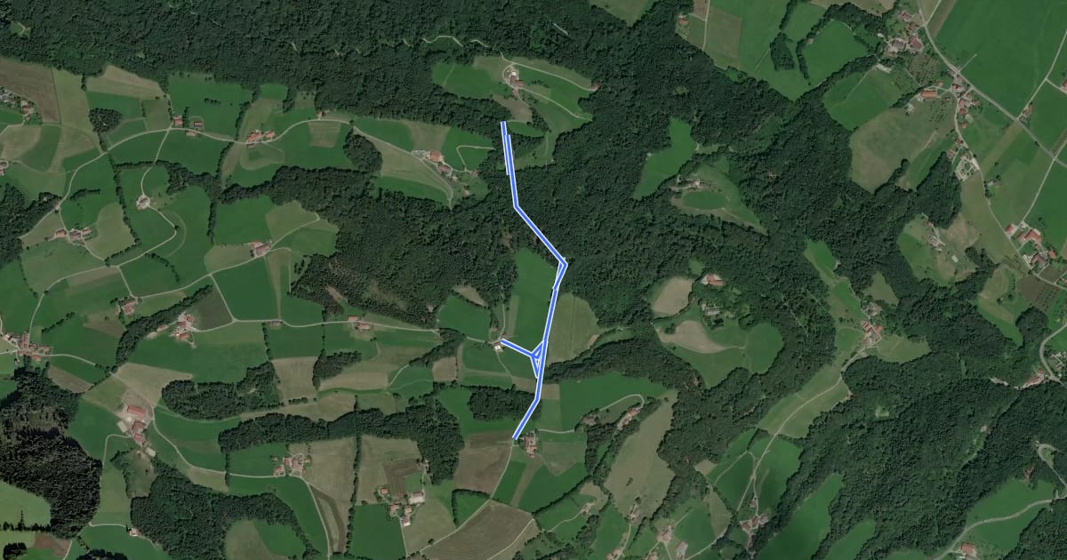 Маршрут Wanderweg 589a - Fischbachau на спутниковом снимке